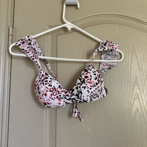 Hula Honey Pink and Black Bikini Top